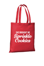 Load image into Gallery viewer, Sprinkle Cookies RHONJ Tote Bag