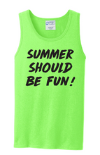 Load image into Gallery viewer, Summer Should Be Fun - Summer House Unisex Tank-top