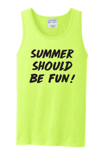 Load image into Gallery viewer, Summer Should Be Fun - Summer House Unisex Tank-top