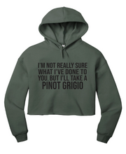 Load image into Gallery viewer, Pinot Grigio - Pump Rules Cropped Hoodie