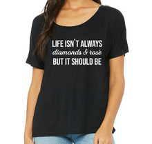 Load image into Gallery viewer, Diamonds & Rose - RHOBH Scoop Neck