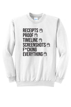 Load image into Gallery viewer, Receipts 2 - RHOSLC Unisex Crewneck Sweatshirt
