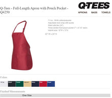 Load image into Gallery viewer, Ingredientses - RHONJ Apron
