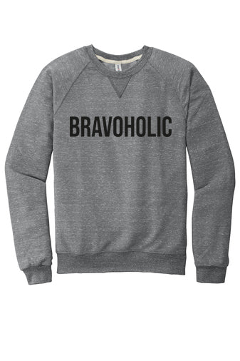Bravoholic Unisex Heathered Crewneck Sweatshirt