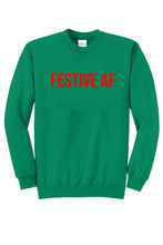 Load image into Gallery viewer, Festive AF Unisex Crewneck Sweatshirt
