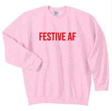 Load image into Gallery viewer, Festive AF Unisex Crewneck Sweatshirt
