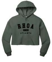 Load image into Gallery viewer, Vintage Style RHOA Cropped Hoodie
