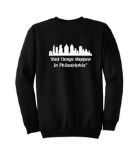 Load image into Gallery viewer, Bad Things Happen in Philadelphia Unisex Crewneck Sweatshirt

