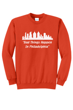 Load image into Gallery viewer, Bad Things Happen in Philadelphia Unisex Crewneck Sweatshirt
