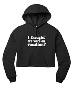 Vacation - Winter House Cropped Hoodie