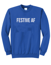 Load image into Gallery viewer, Festive AF Unisex Crewneck Sweatshirt
