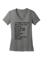Load image into Gallery viewer, Housewives Cities V-Neck T-Shirt
