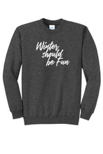 Load image into Gallery viewer, Winter Should Be Fun - Winter House Unisex Crewneck
