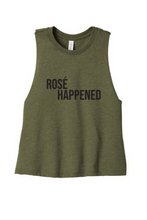 Load image into Gallery viewer, Rosé Happened - RHONY Cropped Tank-top

