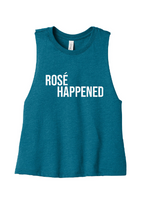 Load image into Gallery viewer, Rosé Happened - RHONY Cropped Tank-top
