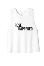 Load image into Gallery viewer, Rosé Happened - RHONY Cropped Tank-top
