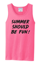 Load image into Gallery viewer, Summer Should Be Fun - Summer House Unisex Tank-top
