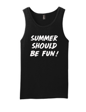 Load image into Gallery viewer, Summer Should Be Fun - Summer House Unisex Tank-top
