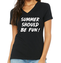 Load image into Gallery viewer, Summer Should Be Fun - Summer House V-Neck T-Shirt
