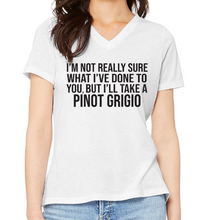 Load image into Gallery viewer, Pinot Grigio - Pump Rules V-Neck T-shirt
