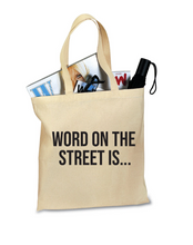 Load image into Gallery viewer, Word On The Street RHOP Tote Bag
