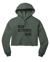 Load image into Gallery viewer, Wow Bethenny RHONY Cropped Hoodie
