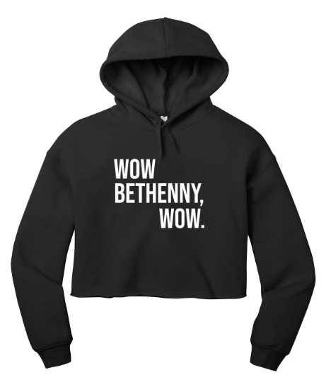Wow Bethenny RHONY Cropped Hoodie
