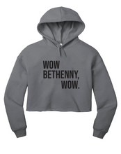 Load image into Gallery viewer, Wow Bethenny RHONY Cropped Hoodie

