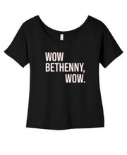 Load image into Gallery viewer, Wow Bethenny RHONY Scoop Neck T-Shirt

