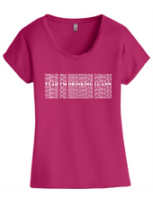 Load image into Gallery viewer, Yeah I&#39;m Drinking Luann RHONY Scoop Neck T-Shirt
