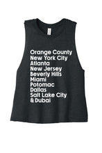 Load image into Gallery viewer, Housewives Cities - Woman&#39;s Cropped Tanktop
