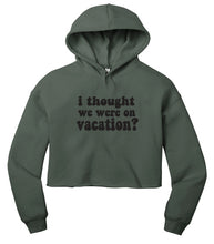 Load image into Gallery viewer, Vacation - Winter House Cropped Hoodie
