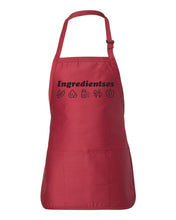 Load image into Gallery viewer, Ingredientses - RHONJ Apron
