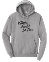 Load image into Gallery viewer, Winter Should Be Fun- Winter House Unisex Hoodie
