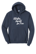 Load image into Gallery viewer, Winter Should Be Fun- Winter House Unisex Hoodie
