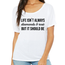 Load image into Gallery viewer, Diamonds &amp; Rose - RHOBH Scoop Neck
