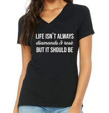 Load image into Gallery viewer, Diamonds &amp; Rose - RHOBH V-Neck
