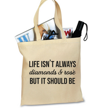 Load image into Gallery viewer, Diamonds &amp; Rose - RHOBH Tote Bag

