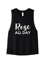 Load image into Gallery viewer, Rosé All Day - Summer House Cropped Tank-Top
