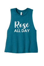 Load image into Gallery viewer, Rosé All Day - Summer House Cropped Tank-Top
