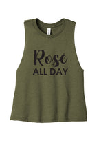 Load image into Gallery viewer, Rosé All Day - Summer House Cropped Tank-Top
