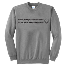 Load image into Gallery viewer, How Many Sandwiches - Summer House Unisex Crewneck Sweatshirt
