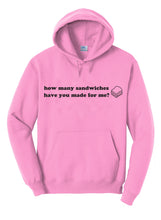 Load image into Gallery viewer, How Many Sandwiches - Summer House Unisex Hooded Sweatshirt
