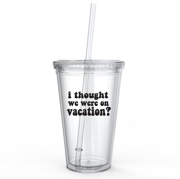 Vacation- Winter House Tumbler Cup