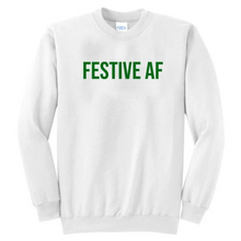 Load image into Gallery viewer, Festive AF Unisex Crewneck Sweatshirt
