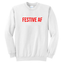 Load image into Gallery viewer, Festive AF Unisex Crewneck Sweatshirt
